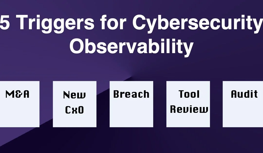 5 Triggers for Cybersecurity Observability