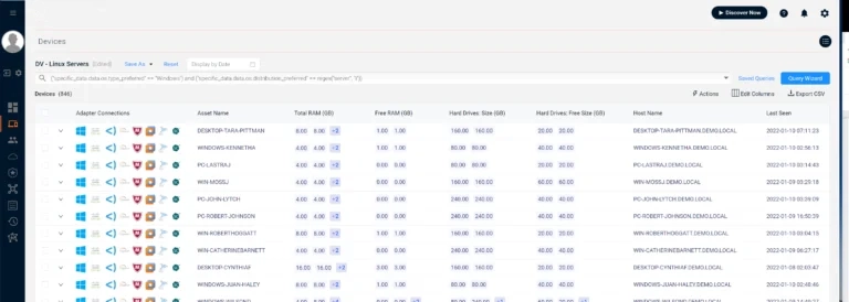 sjultra caasm use case 11 Windows Server Chart Server Resources tabular results